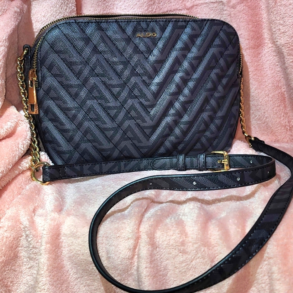 Aldo Crossbody Bag Black & Gray